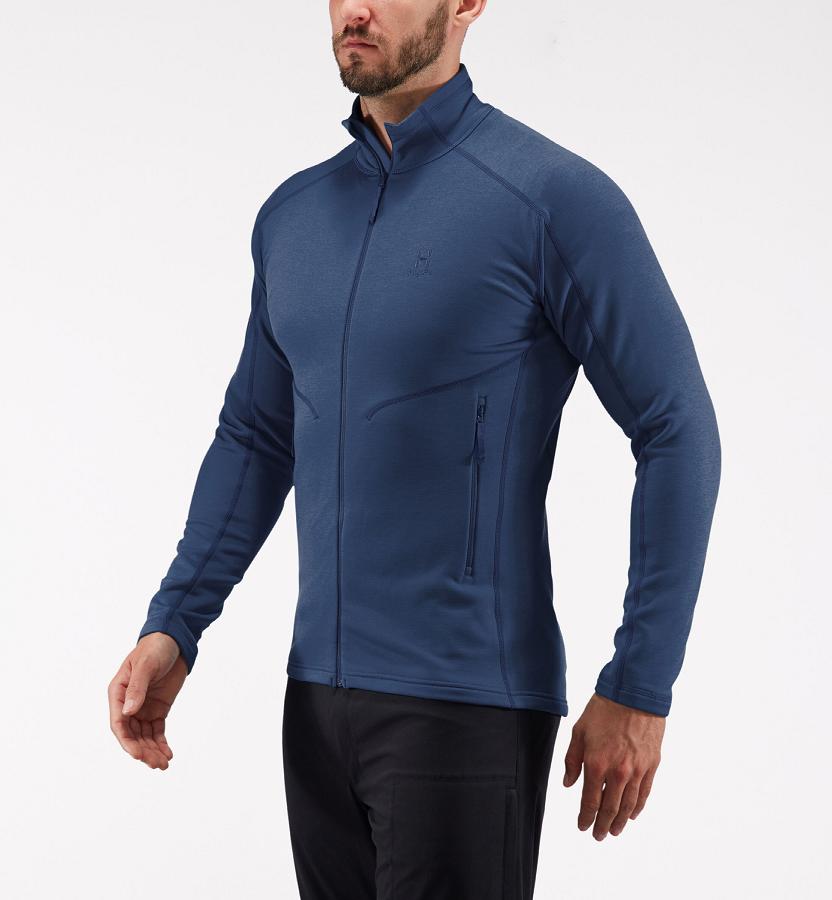 Haglöfs Mens Heron Fleece Dark Blue New Zealand 27459HMJO